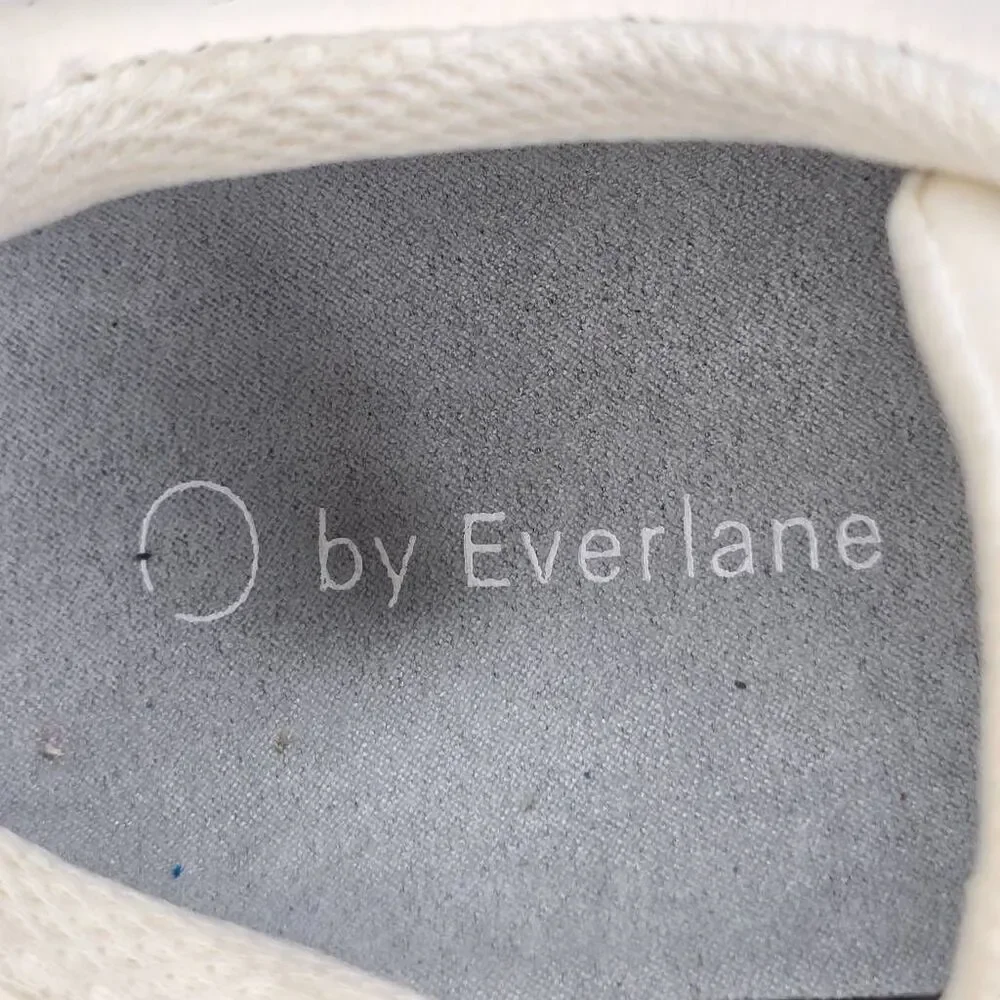 Everlane The O Trainer White Leather Lace up Sneakers Size 6